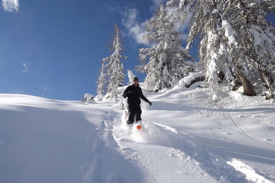 Itinéraire en raquettes à neige