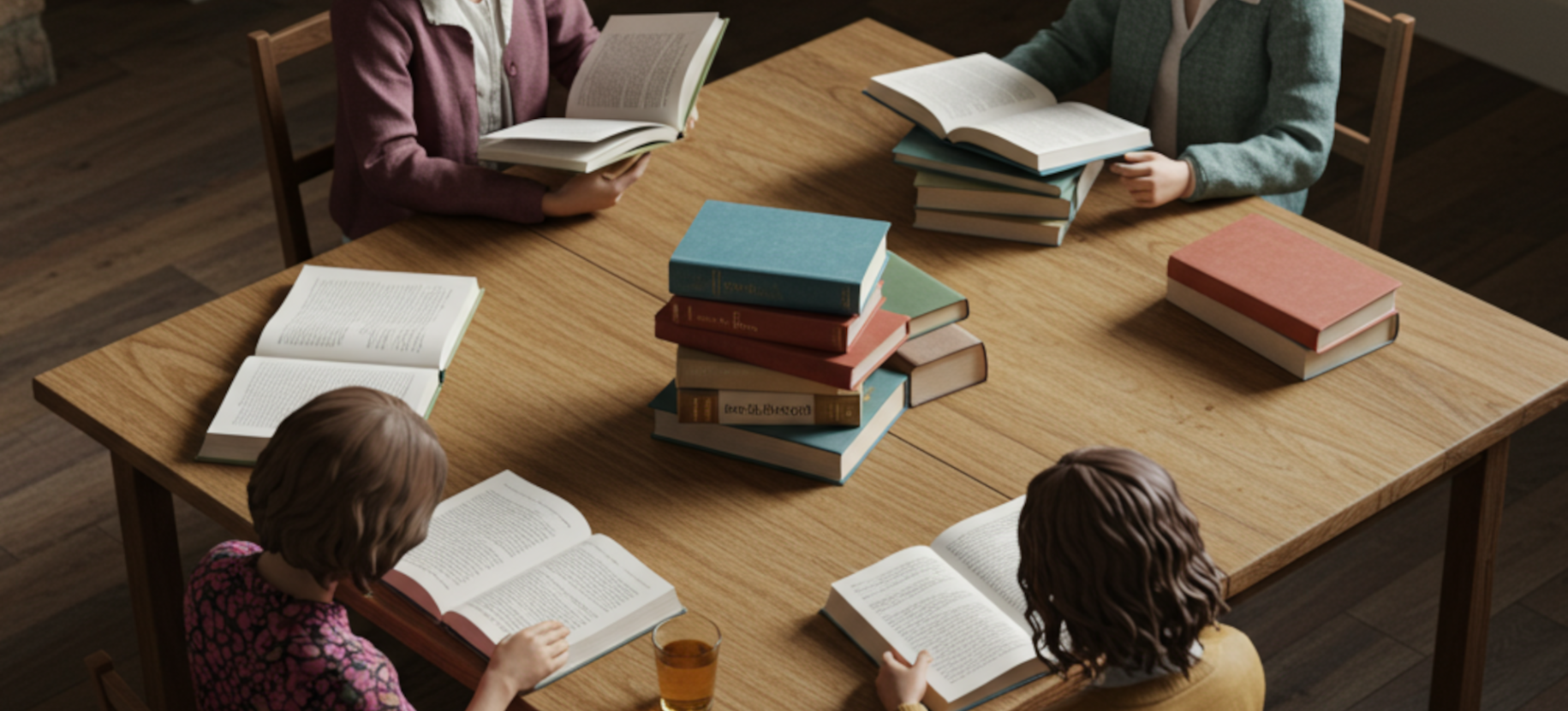 persone intente nella lettura  Gruppi di Lettura