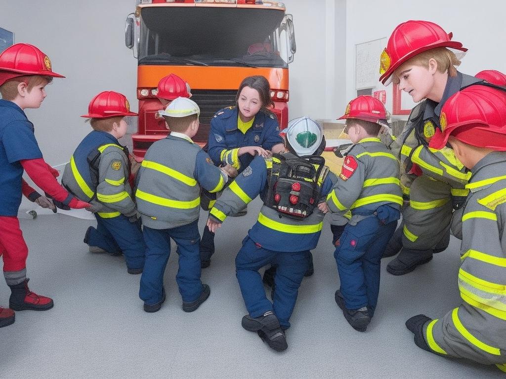 Après-midi avec les pompiers