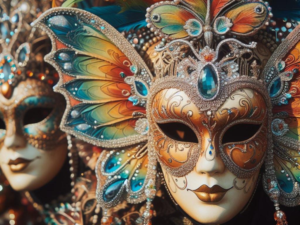 Immagine di maschere di Carnevale  Carnevale Sport che passione