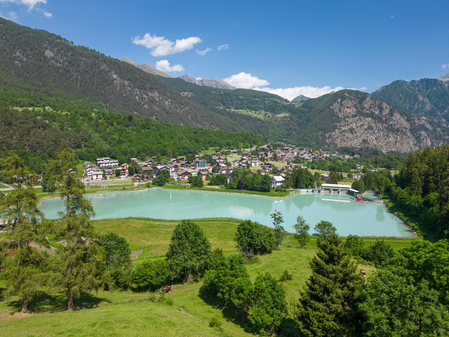 Laghetto Brusson  Cinema at the small lake