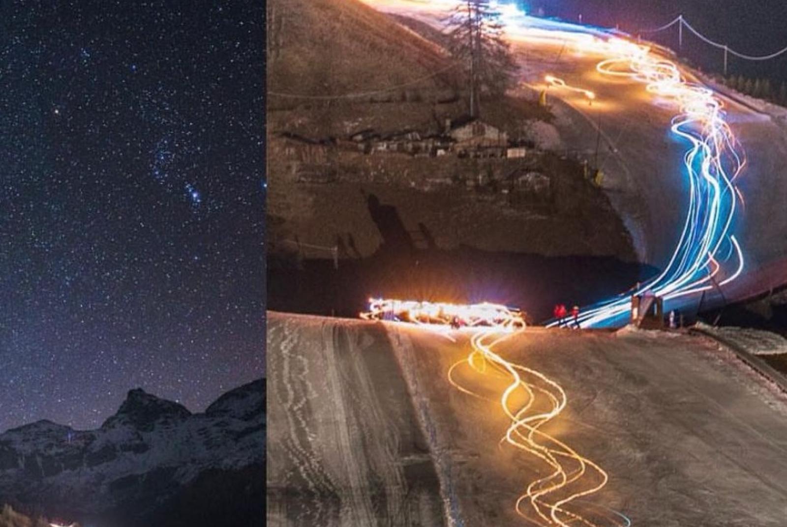 Veillée aux flambeaux des moniteurs de ski de Antagnod